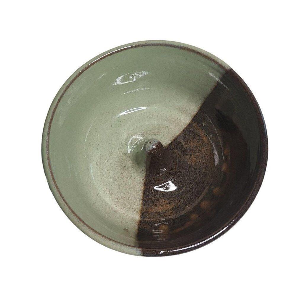 Handmade Pottery Kitchen Bakeware, Marble Stoneware Ceramic Apple Baker - Picture 5 of 7